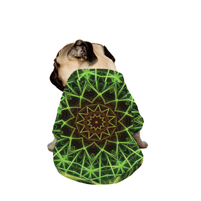Sparkle Kaleidoscope Print Dog Zip Up Jacket
