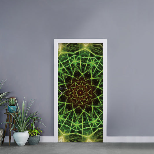 Sparkle Kaleidoscope Print Door Sticker