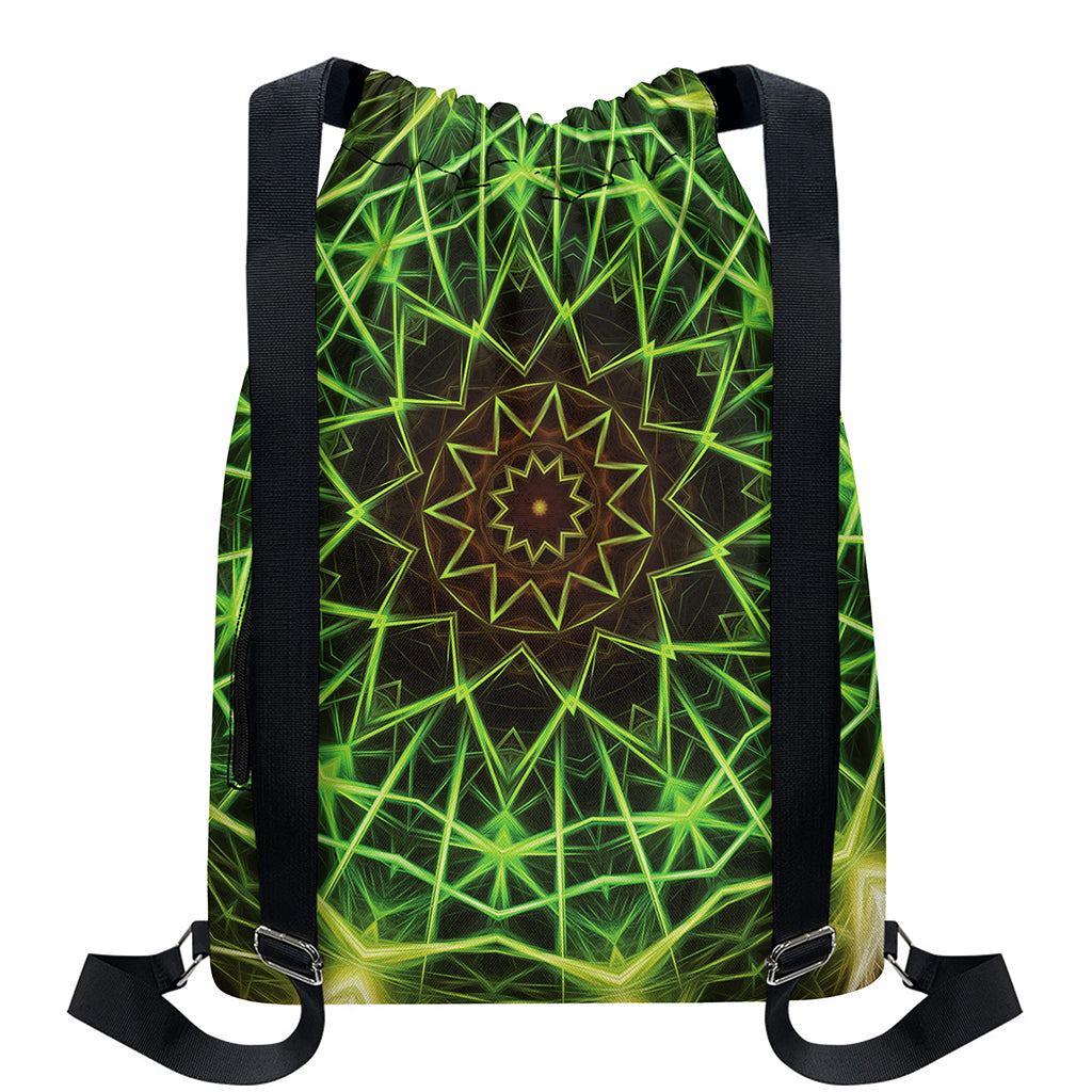Sparkle Kaleidoscope Print Drawstring Backpack