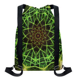 Sparkle Kaleidoscope Print Drawstring Backpack