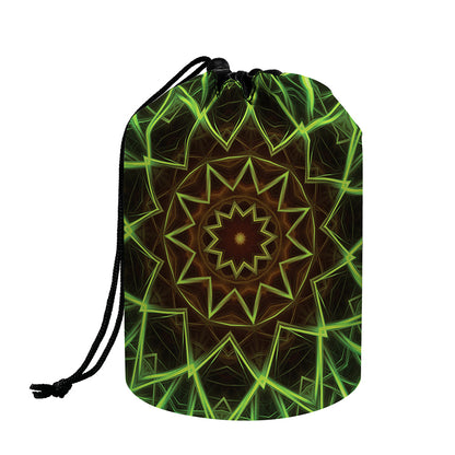 Sparkle Kaleidoscope Print Drawstring Makeup Bag
