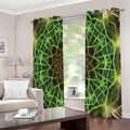 Sparkle Kaleidoscope Print Extra Wide Grommet Curtains
