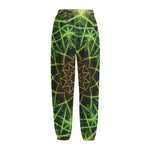 Sparkle Kaleidoscope Print Fleece Lined Knit Pants