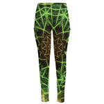 Sparkle Kaleidoscope Print High-Waisted Pocket Leggings