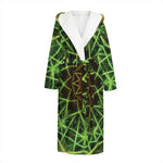 Sparkle Kaleidoscope Print Hooded Bathrobe