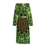 Sparkle Kaleidoscope Print Hooded Bathrobe