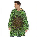 Sparkle Kaleidoscope Print Hoodie Blanket