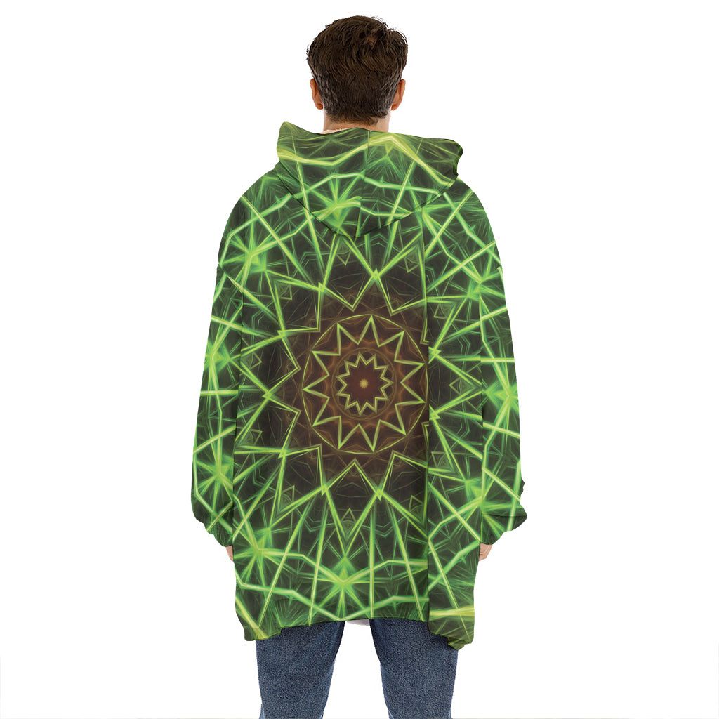 Sparkle Kaleidoscope Print Hoodie Blanket