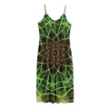 Sparkle Kaleidoscope Print Jersey Midi Cami Dress