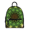 Sparkle Kaleidoscope Print Leather Backpack
