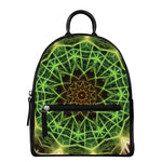 Sparkle Kaleidoscope Print Leather Backpack
