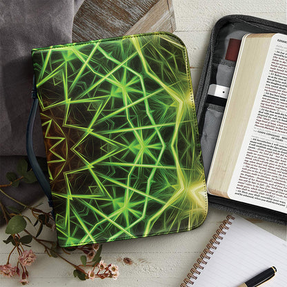 Sparkle Kaleidoscope Print Leather Bible Cover