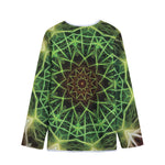 Sparkle Kaleidoscope Print Long Sleeve Short Coat