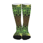 Sparkle Kaleidoscope Print Long Socks