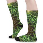 Sparkle Kaleidoscope Print Long Socks