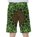 Sparkle Kaleidoscope Print Men's Beach Shorts