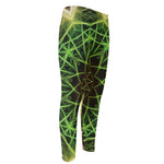 Sparkle Kaleidoscope Print Men's Compression Pants