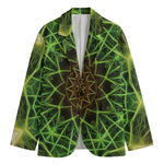 Sparkle Kaleidoscope Print Men's Cotton Blazer