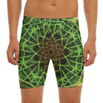 Sparkle Kaleidoscope Print Men's Long Boxer Briefs