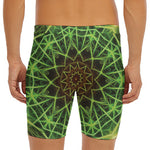 Sparkle Kaleidoscope Print Men's Long Boxer Briefs
