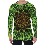 Sparkle Kaleidoscope Print Men's Long Sleeve T-Shirt