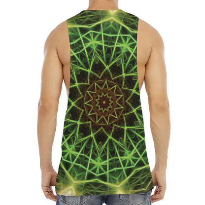 Sparkle Kaleidoscope Print Men's Muscle Tank Top