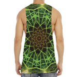 Sparkle Kaleidoscope Print Men's Muscle Tank Top