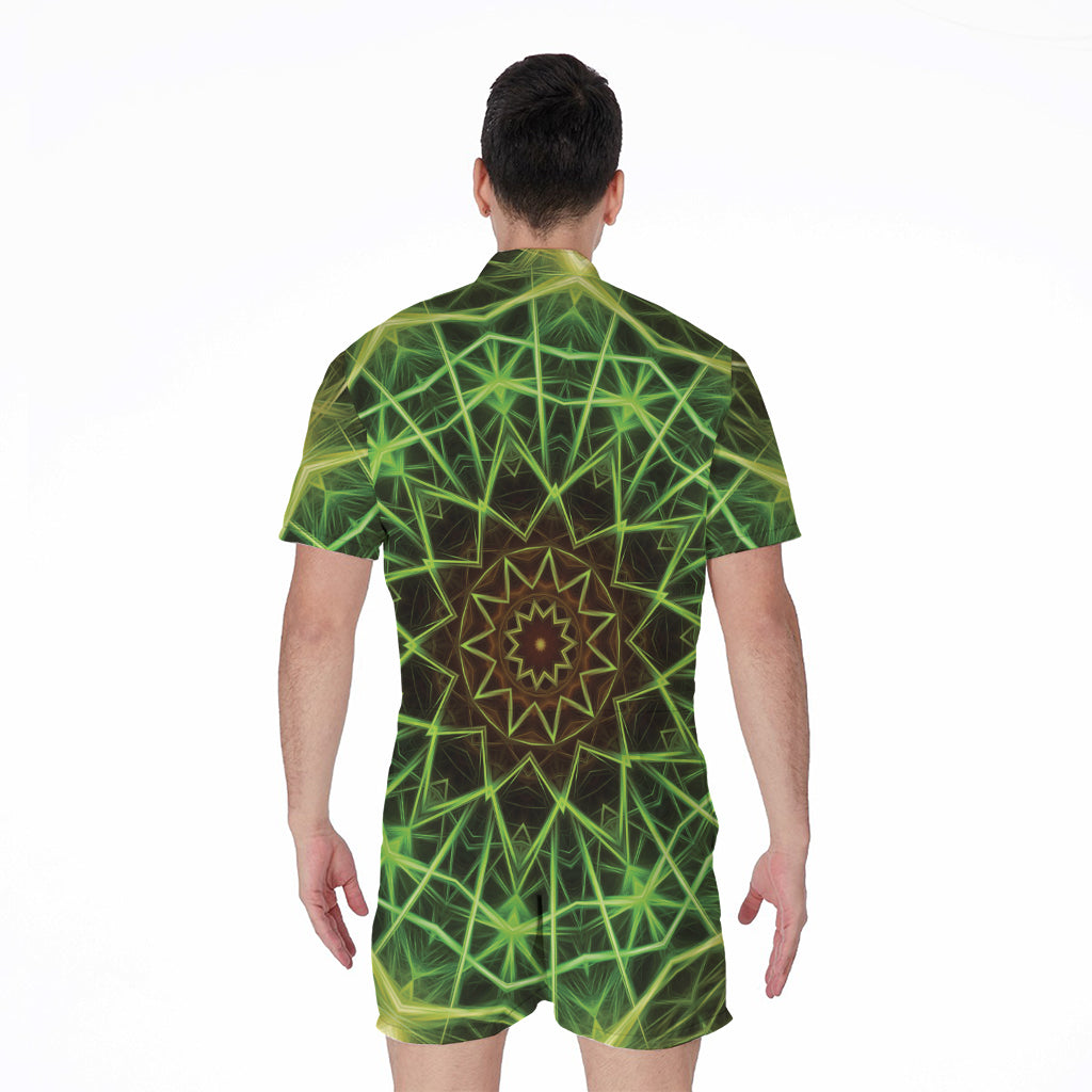 Sparkle Kaleidoscope Print Men's Rompers