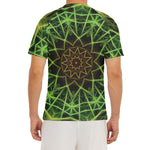 Sparkle Kaleidoscope Print Men's Short Sleeve Rash Guard