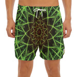 Sparkle Kaleidoscope Print Men's Split Running Shorts