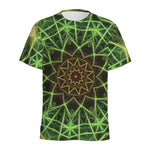 Sparkle Kaleidoscope Print Men's Sports T-Shirt