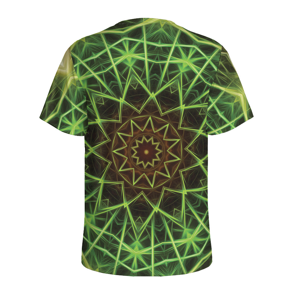 Sparkle Kaleidoscope Print Men's Sports T-Shirt