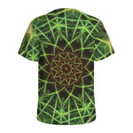 Sparkle Kaleidoscope Print Men's Sports T-Shirt