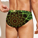 Sparkle Kaleidoscope Print Men's Swim Briefs