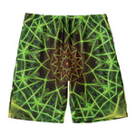 Sparkle Kaleidoscope Print Men's Swim Trunks