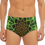 Sparkle Kaleidoscope Print Men's Triangle Swim Briefs