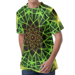 Sparkle Kaleidoscope Print Men's Velvet T-Shirt
