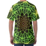 Sparkle Kaleidoscope Print Men's Velvet T-Shirt