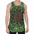 Sparkle Kaleidoscope Print Men's Velvet Tank Top