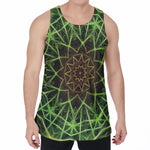 Sparkle Kaleidoscope Print Men's Velvet Tank Top