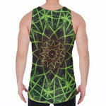 Sparkle Kaleidoscope Print Men's Velvet Tank Top