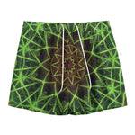 Sparkle Kaleidoscope Print Mesh Shorts