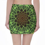 Sparkle Kaleidoscope Print Pencil Mini Skirt