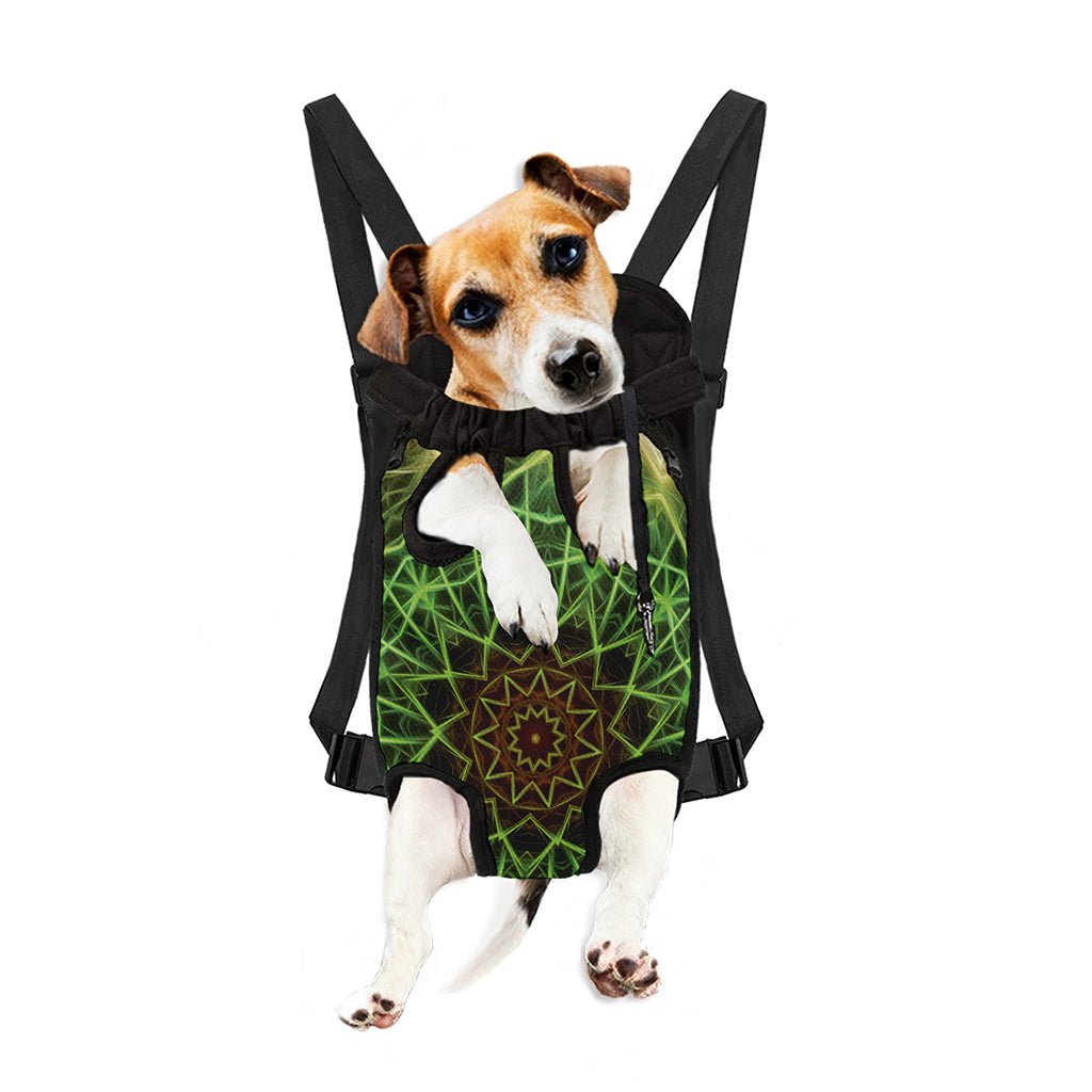 Sparkle Kaleidoscope Print Pet Carrier Backpack