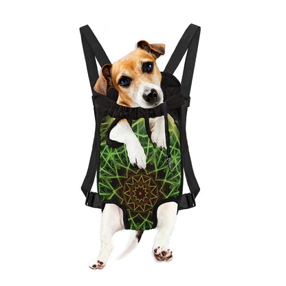 Sparkle Kaleidoscope Print Pet Carrier Backpack