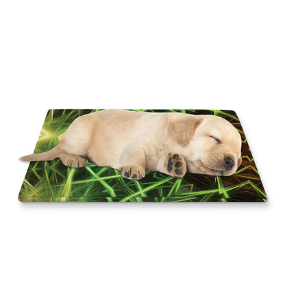 Sparkle Kaleidoscope Print Pet Cooling Mat Cover