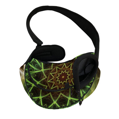 Sparkle Kaleidoscope Print Pet Sling Carrier
