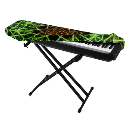 Sparkle Kaleidoscope Print Piano Keyboard Cover
