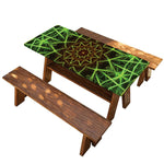 Sparkle Kaleidoscope Print Picnic Table Cover
