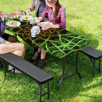 Sparkle Kaleidoscope Print Picnic Table Cover
